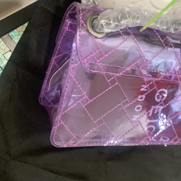 Kurt Geiger London Rainbow Shop Mini Kensington Transparent Shoulder Bag - Picture 11 of 17